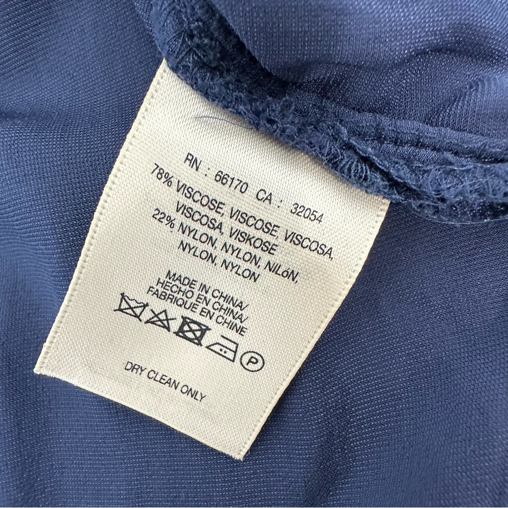 Maeve‎ Crushed Velvet Tunic Shirt Midnight Blue Size 12 - Picture 10 of 13